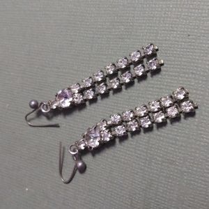 Vintage rhinestone earrings